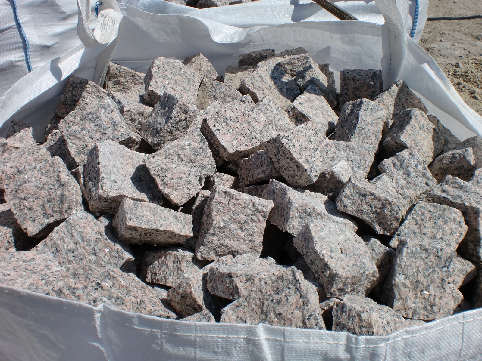 Pavé en pierre de granit